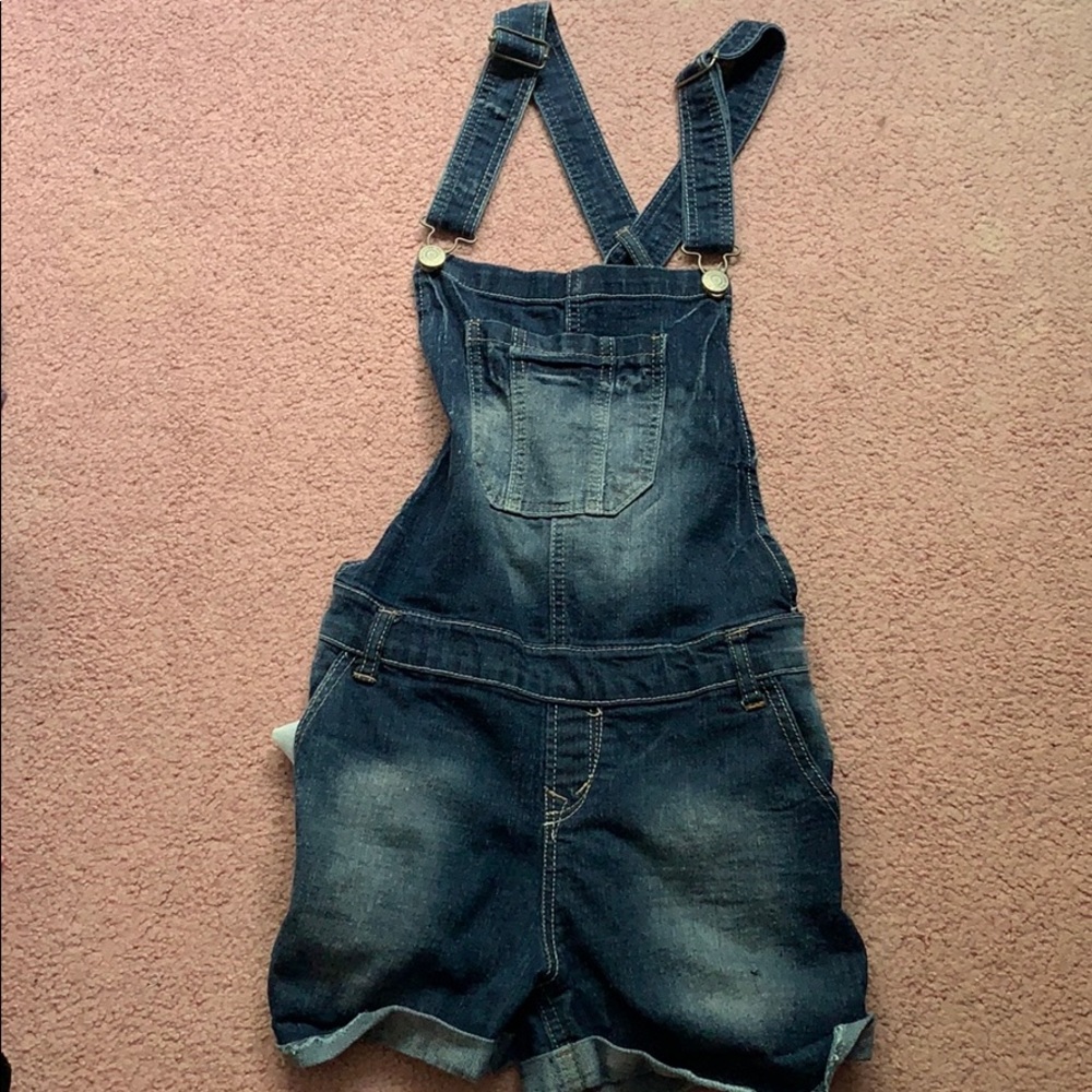 blue jean overalls